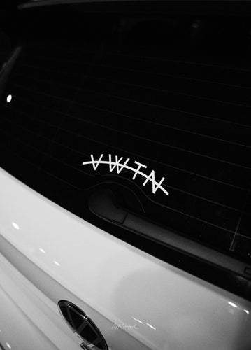 V W T N - Arched Decal